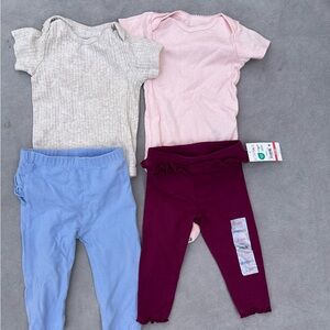Carter's Pink and Blue Leggings Set